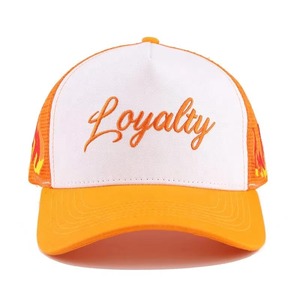 Casquette de camionneur décontractée en toile pour l'extérieur, personnalisable, en tissu maillé respirant, à 5 panneaux, avec fermeture snapback - Product Image 3