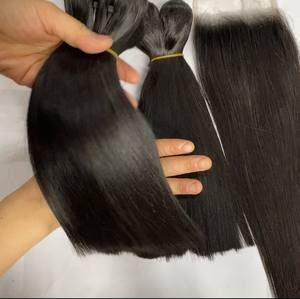 4x4 5x5 6x6 7x7 Swiss Lace Closure 100% cheveux humains brésiliens Lace Closure Transparent cheveux brésiliens bruts - Product Image 2