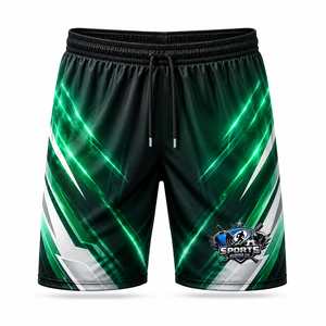 Pantalones Cortos de Fútbol de Malla de Poliéster de Secado Rápido, Transpirables, Elásticos, de Alto Rendimiento, con Logotipo Personalizado - Product Image 1