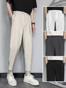 Pantalon de costume formel pour homme, léger, en polyester/coton, pour l'extérieur - Product Image 2