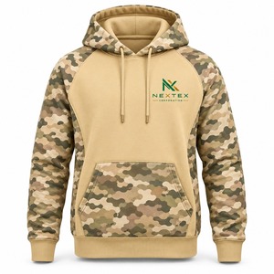 Sudadera con Capucha de Felpa de Primera Calidad para Hombre, con Mangas Raglán y Bolsillo Tipo Canguro, 350g - Product Image 6