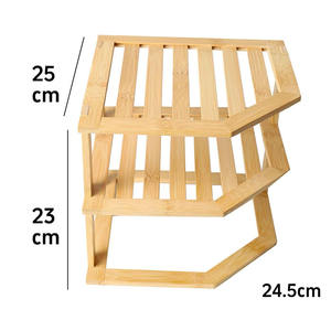 Estante de Almacenamiento de Cocina Moderno de Bambú de un Solo Nivel - Product Image 5