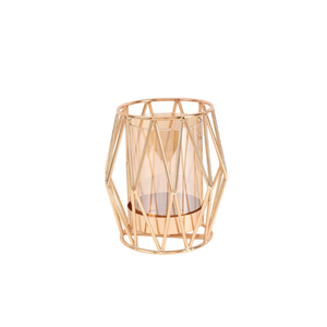 Ensemble de porte-bougies en acier inoxydable avec cylindre en verre, porte-bougies en métal résistant à la chaleur pour la décoration de la maison - Product Image 3