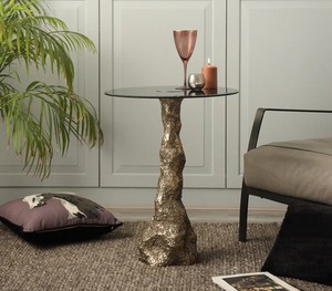 Table d'appoint neuve entièrement noire pour la décoration de la maison, du salon, des hôtels et des villas. - Product Image 5