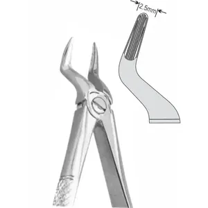 Instrumentos quirúrgicos dentales manuales para niños PATRÓN DE FOCEPS DE EXTRACCIÓN para implantes déntricos de extracción de raíces centrales superiores - Product Image 3