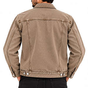 Veste en jean chaude pour homme, manches longues, collection hiver, 100% coton respirant, produit cool et de qualité supérieure. - Product Image 2