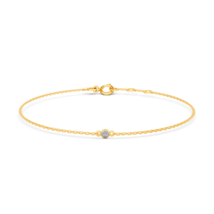 Pulsera de Oro Sólido de 14K, 9K, 10K, 18K con Diamantes de Laboratorio, Certificación IGI, Fabricante de Joyería Fina Ética, Venta al por Mayor, RJC OEM ODM BR700857 - Product Image 1
