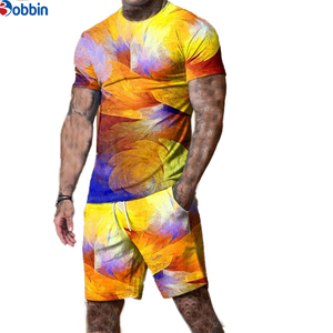 Conjunto unisex de pantalones cortos, ropa de diseñador para hombre, impresión digital, poliéster, conjunto de 2 piezas, conjunto deportivo para hombre, camiseta y pantalones cortos para gimnasio. - Product Image 3