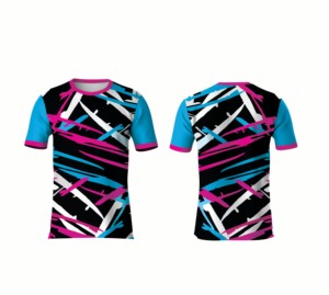 เสื้อยืดผู้ชายทรงสลิมฟิต ผ้าซับลิเมชั่น โพลีเอสเตอร์ 100% แห้งเร็ว พิมพ์ลาย ขายส่ง - Product Image 3