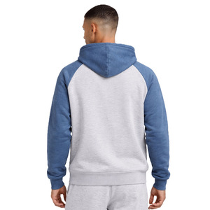 Sweat à capuche zippé à manches raglan pour homme, en mélange de coton, style streetwear, coupe décontractée, style survêtement, logo personnalisé - Product Image 3