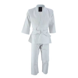 Uniforme de Karate Blanco para Niños, 100% Algodón, Duradero, Unisex, Corte Regular, Ropa de Artes Marciales, Talla Infantil, Disponible - Product Image 4