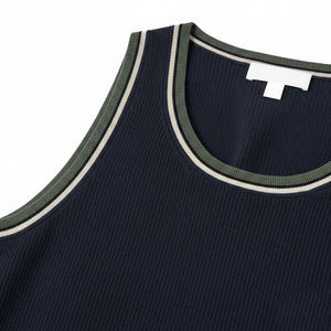 Camisetas de Tirantes Personalizadas de Corte Ajustado para Hombre, Cuello Redondo, Sin Mangas, Casuales, Deportivas, para Gimnasio, 100% Algodón, Secado Rápido - Product Image 4