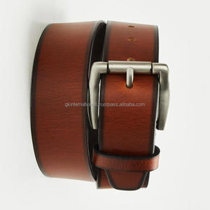 Best Selling Classic <b>Brown</b> Premium Leather Casual <b>Belt</b> for men and <b>women</b> with Solid Alloy Pin Roller Buckle - Product Image 6