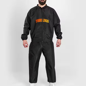 Traje de Sauna de Cuerpo Completo para Hombre, para Entrenamiento Intensivo, Traje Deportivo de Sauna para Hombre con Poliéster y Neopreno Duraderos - Product Image 1