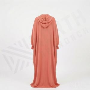 2025 OEM Kimono Abaya pour femmes musulmanes, en tissu polyester épais, doux et très extensible, col en V, manches longues, pour fêtes, Ramadan, mariages - Product Image 2