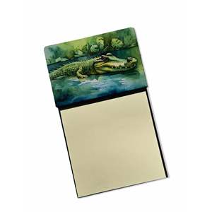 New Crocodile Self-Sticky Note <b>Pads</b> Dispenser Refillable Memo Card Holder and Blank <b>Desk</b> Accessory - Product Image 1