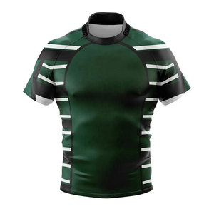 Camiseta de Rugby Sublimada para Hombre, Uniforme Deportivo Transpirable de Secado Rápido, Personalizable para Equipos, Manga Corta - Product Image 2