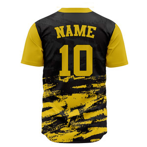 เสื้อเบสบอลแบบซับลิเมชั่น เสื้อเจอร์ซีย์เบสบอล เสื้อซอฟต์บอล เสื้อเชิ้ตติดกระดุม ชุดกีฬา เสื้อแขนสั้น สกรีนชื่อได้ - Product Image 2