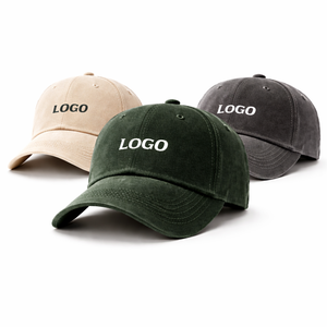 Casquette de baseball brodée personnalisée, 6 panneaux, couleur unie, coton, unisexe, décontractée, fermeture ajustée, logo sur le devant - Product Image 1