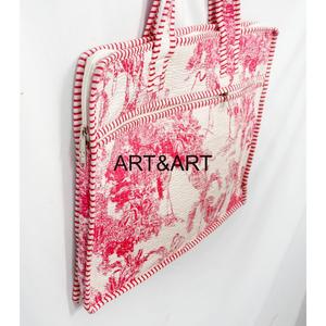 ART&ART Bolsa para portátil con estampado rosa y blanco, acolchada, de gran capacidad, informal, para viaje, con asa y cierre de cremallera - Product Image 3