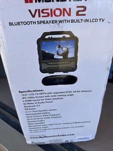 ลำโพงบลูทูธพกพาพร้อมจอ LCD ในตัว รองรับ USB-C HDMI สำหรับแสดงผลภาพและเสียงจากแล็ปท็อป โทรศัพท์ และแท็บเล็ต - Product Image 2