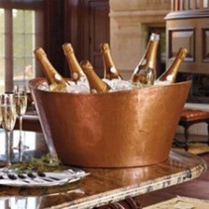 Cubo de hielo metálico contemporáneo con asas para enfriar bebidas, champán, vino, cerveza, para restaurantes, hoteles, bares, eventos y servicios de catering. - Product Image 5