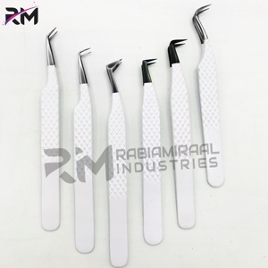 RMI แหนบขนตาสแตนเลสแบบปลายแหลมสีดำถึงสีขาว - Product Image 2