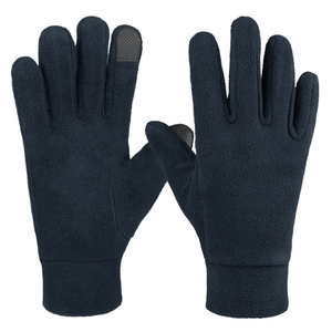 Gants noirs en polaire à écran tactile, simples, chauds, longueur poignet, pour l'hiver et les activités de plein air (paire) - Product Image 3