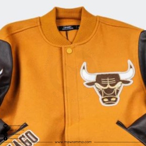 Veste universitaire personnalisée OEM de haute qualité, vestes d'équipe avec patchwork brodé, manches en cuir de haute qualité, pour unisexe - Product Image 4