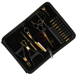 Kit d'outils de pose d'extensions capillaires en métal de dernière génération avec personnalisation de la couleur et de l'étiquetage de marque pour usage professionnel en salon - Product Image 5