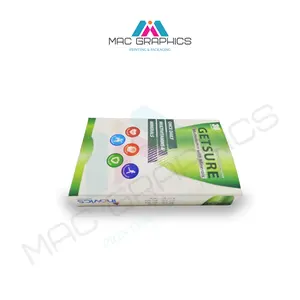 White Card Board Box With Green Color Printing Embossing With Logo Mate Laminated In Wholesale Cheap Price