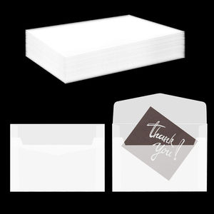 Wholesale White Paper Envelopes with Pointed Flap <b>Blank</b> Mailing <b>Invitation</b> Envelopes for <b>Wedding</b> Cards Letters and Office Use - Product Image 3