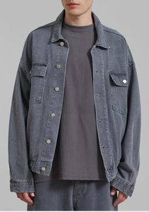 Chaqueta de Mezclilla para Hombre Elite Vanguard International, Corte Regular, Lavado a la Piedra, Cierre de Botones, Ecológica, Transpirable y de Secado Rápido - Product Image 5