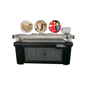 Máquina de impressão digital de papelão ondulado, máquina de corte de caixa de papelão, máquina CNC para corte de sapatos e papel, pronta para enviar