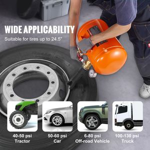 Inflador de Neumáticos de 5 Galones/19L con Tanque de Inflado de 145 PSI Máx. y Manómetro, Desinflador de Neumáticos, Funciona con 85-1 - Product Image 5