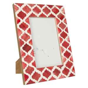 Marco de fotos con incrustaciones de hueso de madera hecho a mano personalizado de la India espejo de marco de pared de la mejor calidad para decoración del hogar con logotipo - Product Image 1