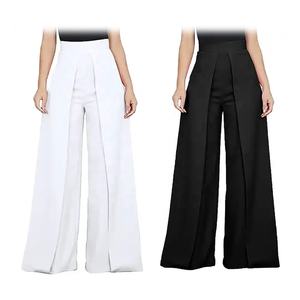 Pantalon large décontracté pour femme en coton respirant, couleur personnalisée, pantalon long pour femme, fabriqué sur mesure - Product Image 3