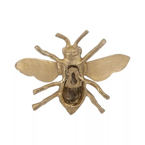 Sculpture murale abeille 7x6x3 pouces, décoration animale moderne faite à la main pour le salon - Product Image 4