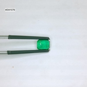 Piedra Preciosa Suelta de Esmeralda Zambiana de Grado 3A de Alta Calidad, Forma Octogonal, 1.12ct, Color Verde Intenso, 7.10x5.50x3.40mm, Para Joyería Personalizada - Product Image 1