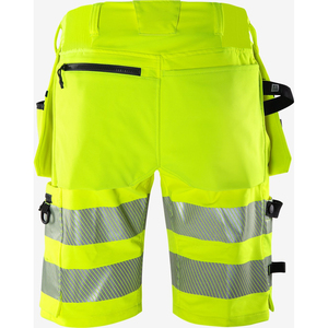 Shorts de sécurité haute visibilité pour hommes les plus vendus, shorts de travail cargo haute visibilité, shorts de sécurité de bonne qualité avec bande réfléchissante - Product Image 5