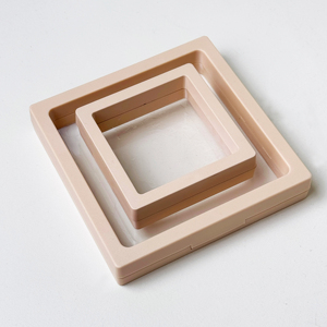 Boîte de présentation en plastique transparent carrée de style tendance, boîte de suspension en <span class=keywords><strong>film</strong></span> PE pour le rangement de bijoux, pour bagues, colliers, boucles d'oreilles - Product Image 2