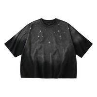 T-shirt personnalisé pour homme, col rond respirant, DTG, French Terry, 100% coton, coupe ample, longueur standard, poids personnalisé, couleurs personnalisées