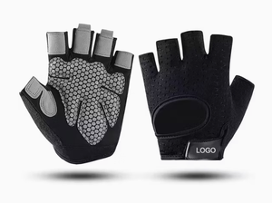 Guantes de Levantamiento de Pesas Hardihood International de Nailon de Alta Calidad con Logotipo Personalizado, Medios Dedos, Ligeros, Unisex, para Gimnasio - Product Image 2