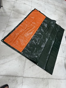 Bâche extérieure unie bleue en PE tissé, poids moyen, résistante à l'eau, anti-UV, sur mesure, écologique et coupe-vent - Product Image 5