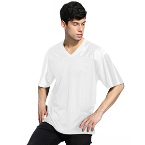 เสื้อฟุตบอลอเมริกันแบบระบายอากาศได้ดี แขนสั้น สกรีนชื่อทีมได้ตามต้องการ เสื้อตาข่ายสำหรับฤดูร้อน - Product Image 1