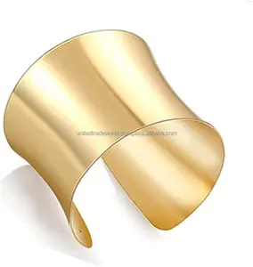 Bold Brass Brilliance: Elevate Your Style with Our Unique Cuff Bangle Bracelets By United Trade World
