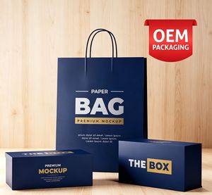 Bolsa de Papel Personalizada con Acabado Mate o Brillante para Tiendas Minoristas, Bolsa de Papel Kraft de Lujo con Impresión de Logotipo Personalizado - Product Image 1
