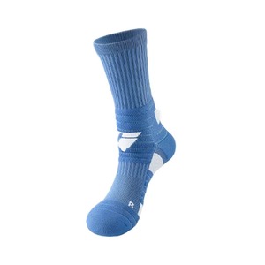 <b>Black</b> Crew <b>Sports</b> <b>Socks</b> Breathable Anti Slip Athletic <b>Socks</b> Custom Cuff Knitted Cotton Nylon Spandex Summer High Running - Product Image 3