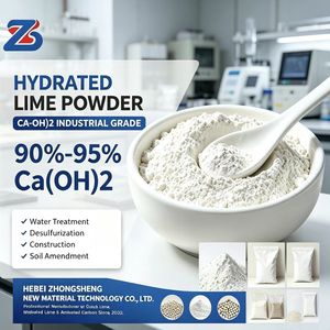 Poudre de chaux hydratée de qualité industrielle Ca(OH)₂, poudre fine blanche pour le traitement de l'eau, la construction et l'amélioration des sols - Product Image 1