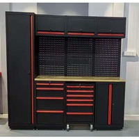 Gabinete de Herramientas Modular Industrial OEM/ODM, Estación de Trabajo con Ruedas, Banco de Almacenamiento de Acero Resistente para Garaje, Juego de Taller con Capacidad de 500 kg